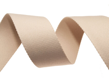 Singelband 50 mm ecru COTTON-LOOK - 1,6 mm dik (ca. 45 m)