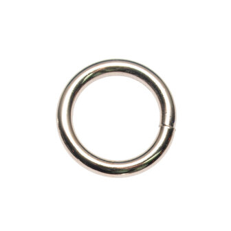 Metalen O-ring zilverkleurig gelast 20 x 4,0 mm (1 stuk)