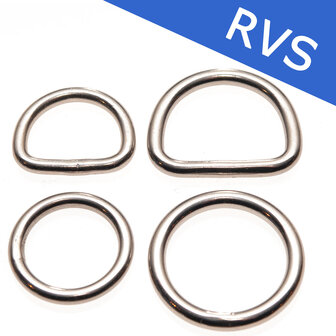 Serie RVS D-ringen en O-ringen