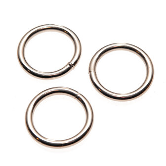 Metalen O-ring zilverkleurig gelast 25 x 4,0 mm (1 stuk)