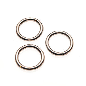 Metalen O-ring zilverkleurig gelast 20 x 3,5 mm (1 stuk)