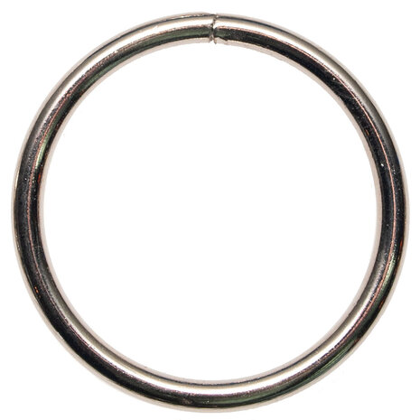 Metalen O-ring zilverkleurig gelast 40 x 4,0 mm (1 stuk)